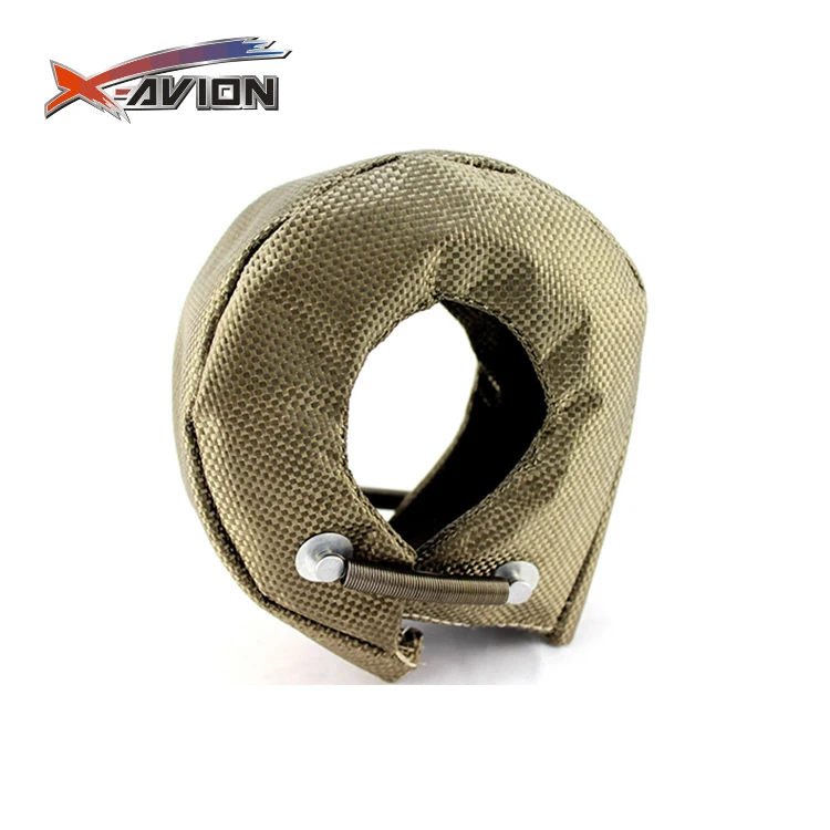 High quality and durable with various T3 titanium Turbo heat shield Lava cover turbo blanket with spring clasp