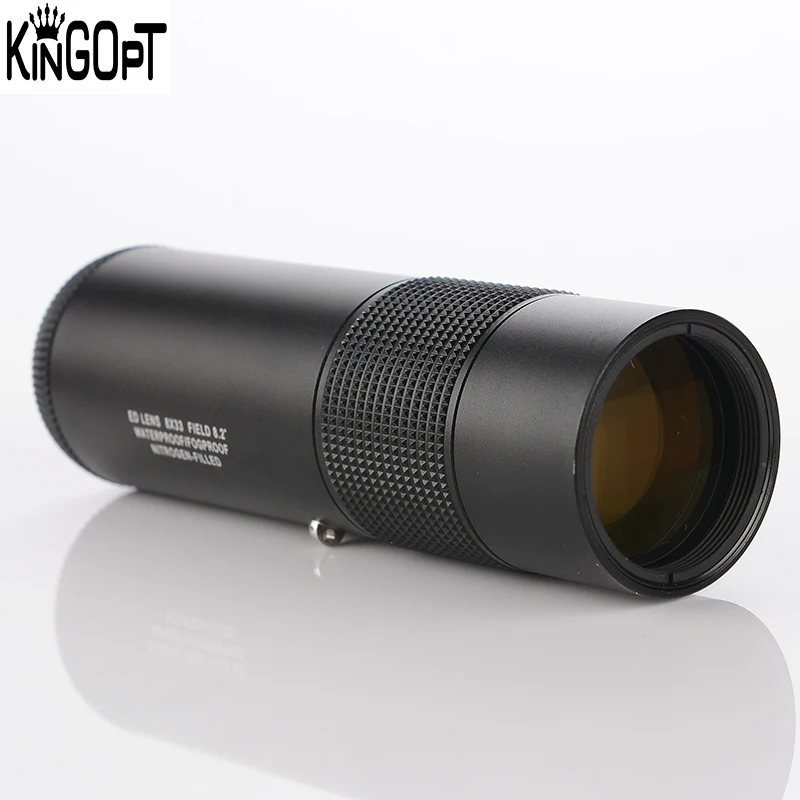 Kingopt высокомощный водонепроницаемый 8X33 металлический широкоугольный Монокуляр ED с призмой Bak4 0,8 м нефокусированный