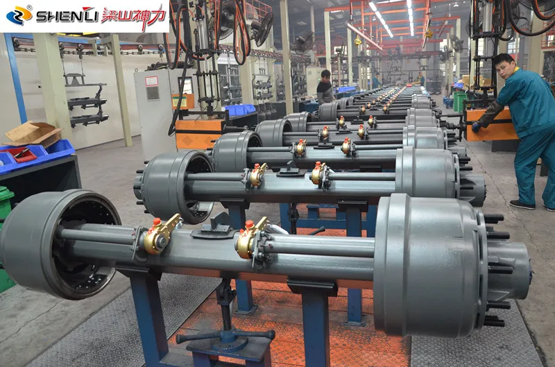 
Semi trailer American type 16t square rear axles 