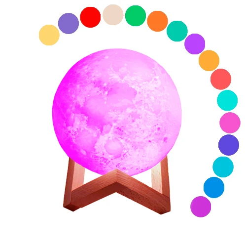 Led decorative christmas crescent moon light body sensor  table led bedside moon lamp led