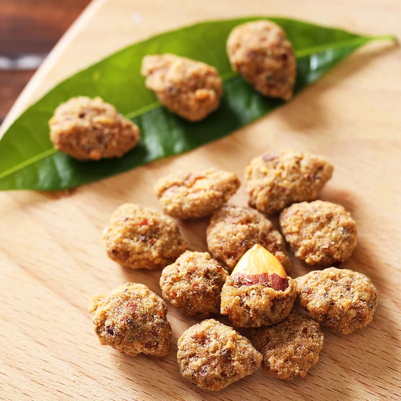 
Zhimaguan Brand Spicy Flavor Chinese Almond Nuts Snack in 75g bag 