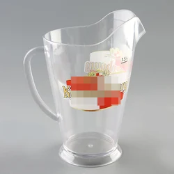 Plastic Drink Pitcher Plastic Stackable Beer Pitcher Jug For Bar Transparent Plastic Beer Pitcher