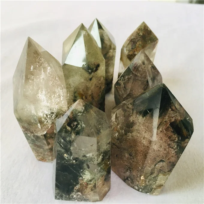 Top quality natura rare new green ghostl crystal quartz for home decoration