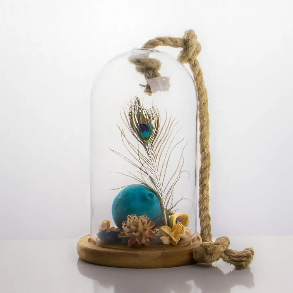 Preserved rose display wholes ale glass dome