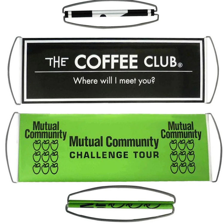 Hand-Held Scrolling Hand Roll Up Banner