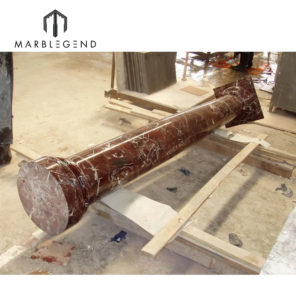 
PFM golden supplier best quality for project using red marble column 