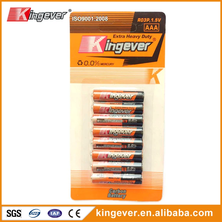 China manufacture Tianbao Brand r03p aaa 1.5v zinc carbon battery