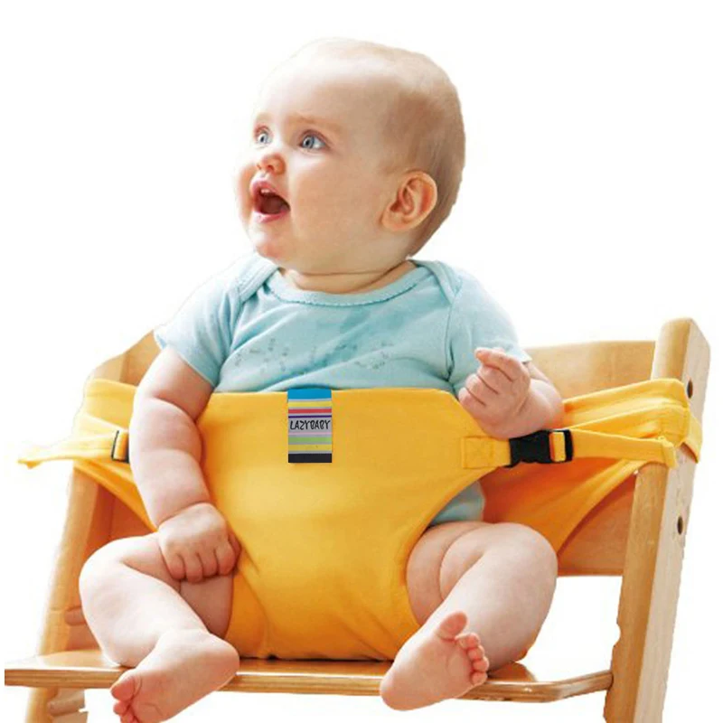 Portable Folding Dinning Feeding Highchair Baby Infant Safelty Seat chair belt