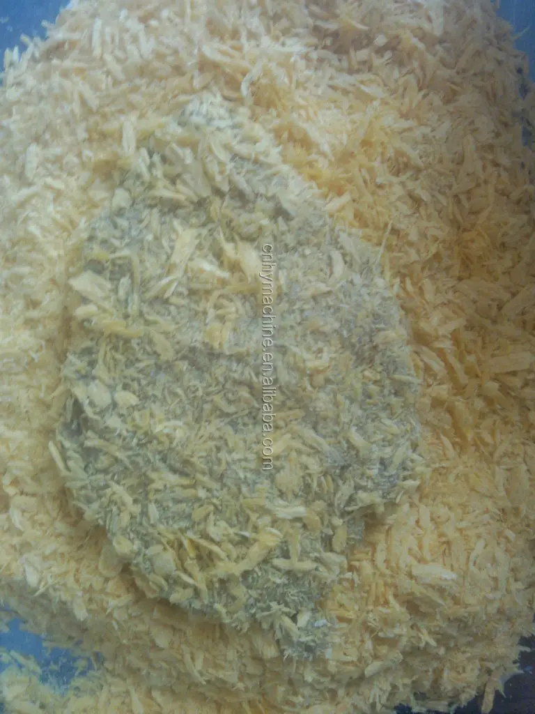 panko bread crumbs line