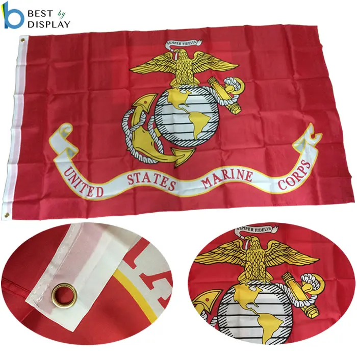 100% Polyester Cheap United States Marine Corps Flag
