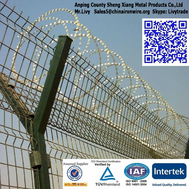 нержавеющей стали и оцинкованной колючей проволокой 20 лет завод проверены по tuv rheinland