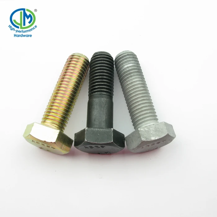 ASTM A325 high strength thread m22 hex bolt grade 8.8 10.9