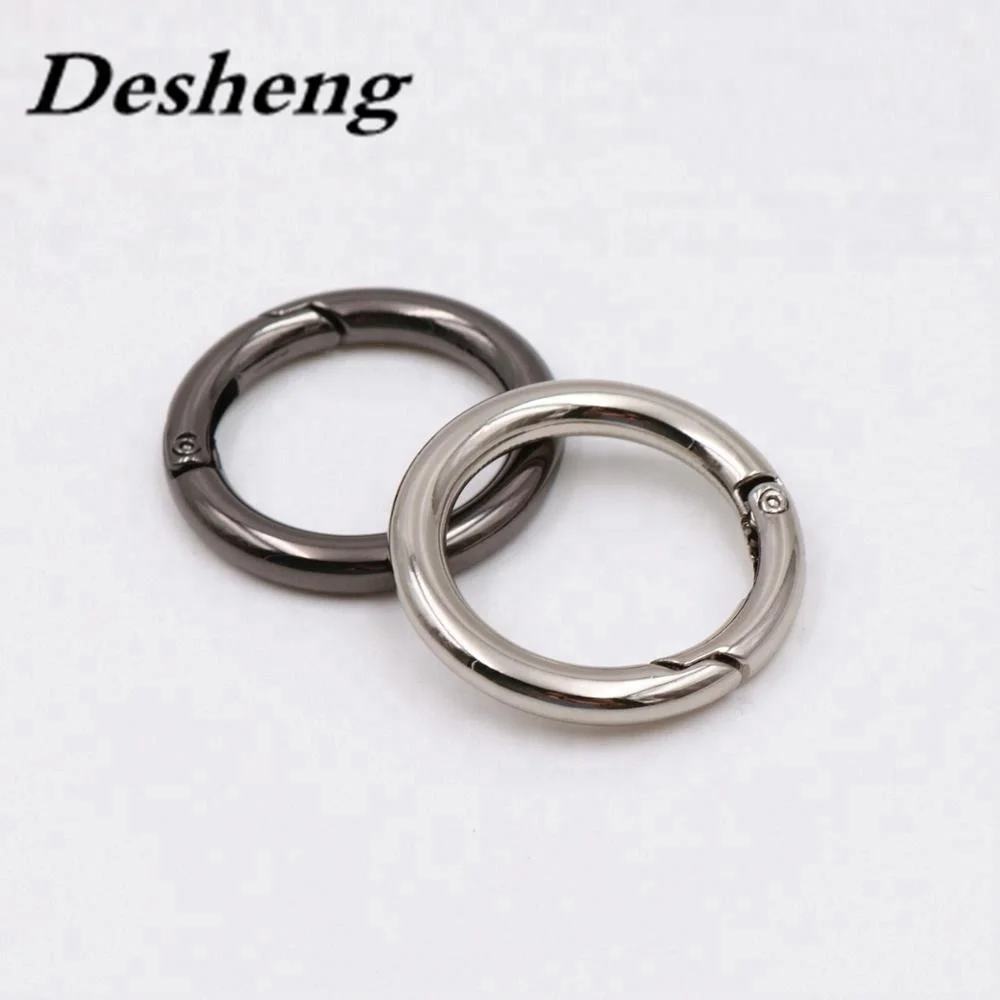 Zinc Alloy Colourful Round Ring For Bag Case Hardware Key Spring Accessories Round Wire Zinc Alloy Replace Bag Spring