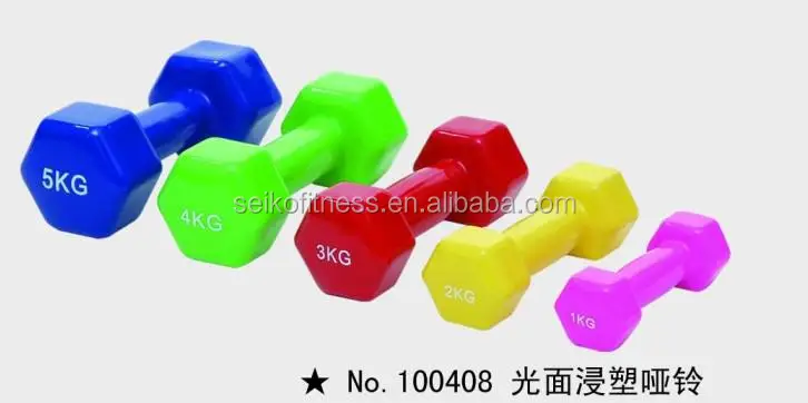 fitness accessories vinyl dipping dumbbell/dumbbells with high-quality and competitive price