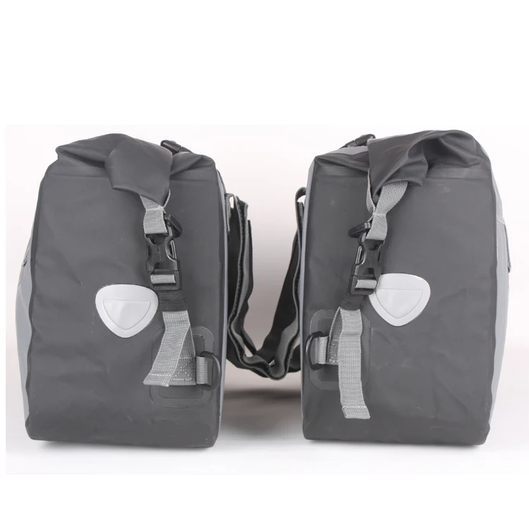 2019 Trending Grey Custom side bag motor cycle, Waterproof side bag moto