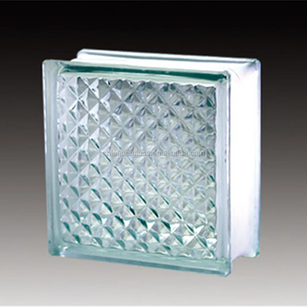 High Quality Flat Shape Clear Glass Block