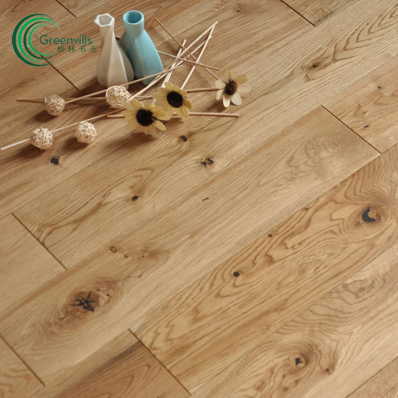 factory wholesale hardwood floor board European oak smooth/brushed natural solid wood floor Foshan/Shanghai
