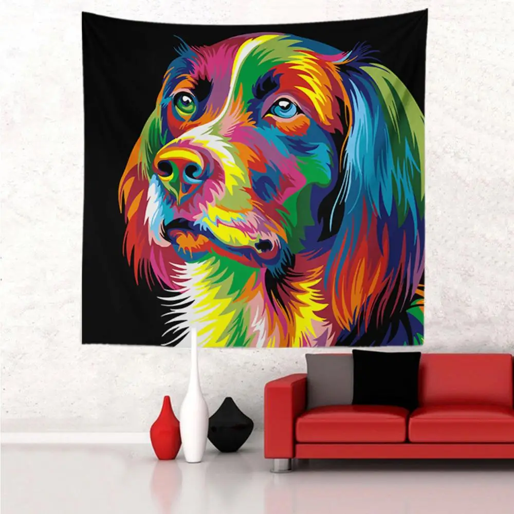 Promotion Fast Delivery Corlourful Animals Designs Wall Tapestry