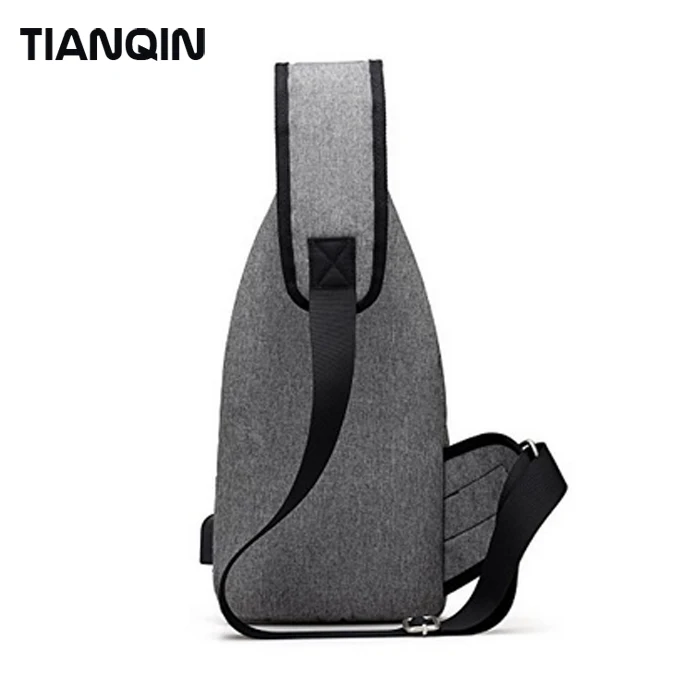 New Design Fashion Trend Travel Backpack Daypack Sling Bag with USB Charging for Men Women