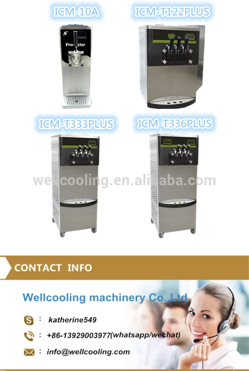 1.9KW мощность Коммерческих мороженое машина по изготовлению мороженого для продовольственных магазинов