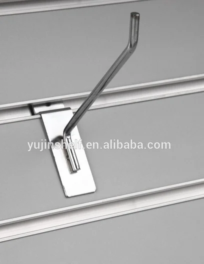 Hot aluminum slat wall display rack, lockable display furniture for cell phone accessory
