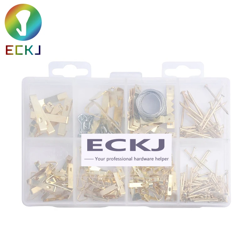 
200 pcs photo picture hooks picture hangers hanging assortment kit 