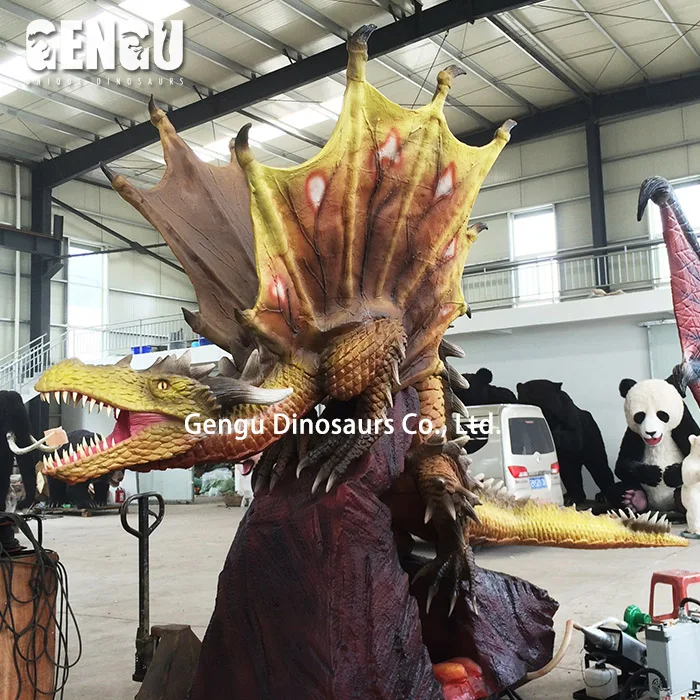 Artificial Mechanical Dragon Model Animatronic Dragon