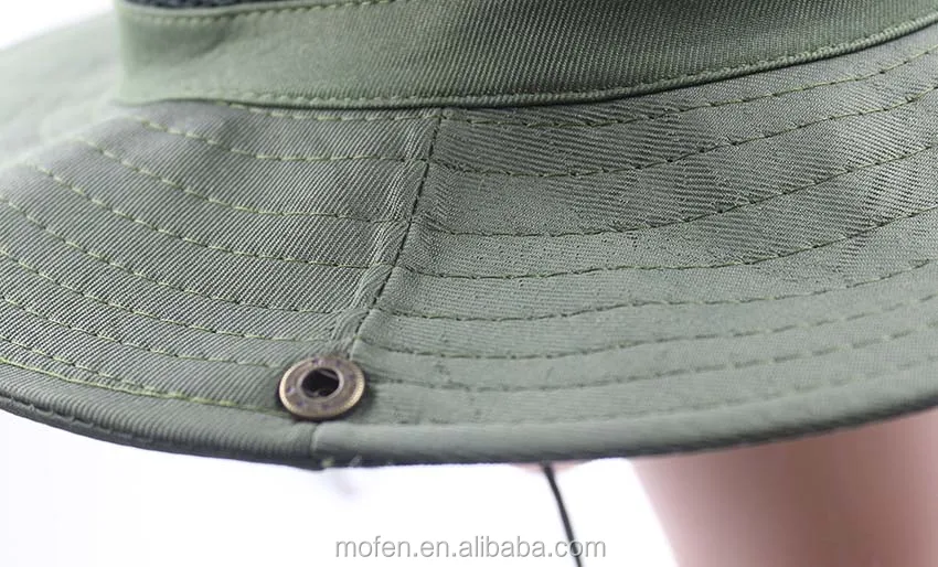 Outdoor green climbing fishing camouflage rush bucket hat fisherman hat jungle round hat