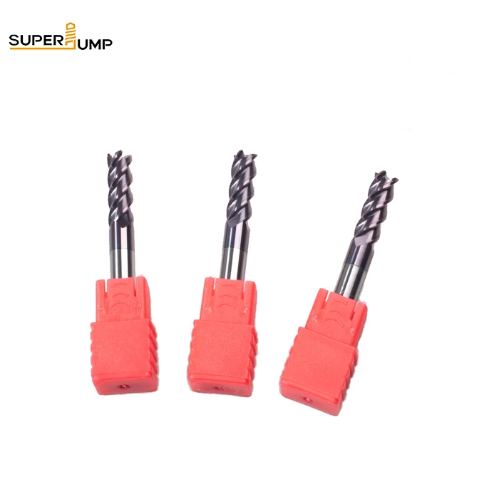 55 HRC Hot Sale 4 Flute Helix  End Mill Cutter Solid Carbide Milling Tool