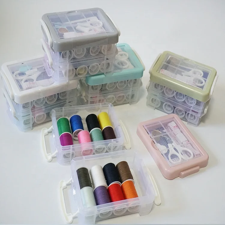 Wholesale diy small portable travel sewing kit set