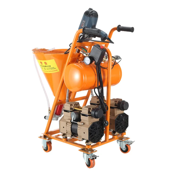 High-quality single power air compressor cement mortar cement spraying machine