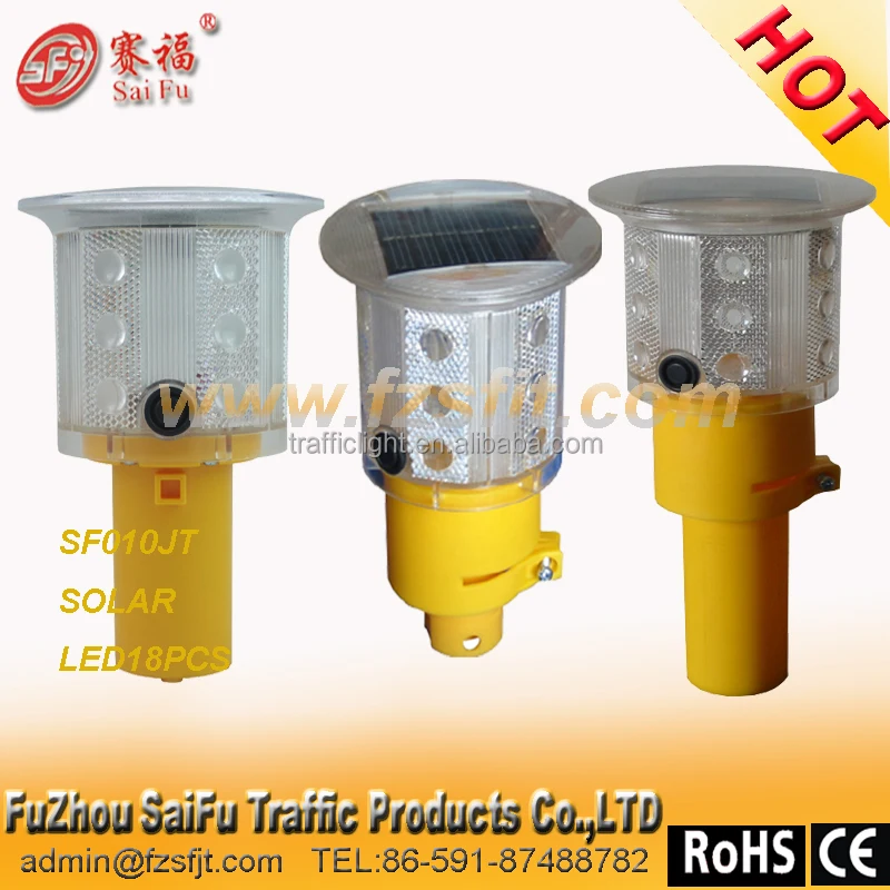 solar led traffic flare light for cone /road safety/barrier/garden/port