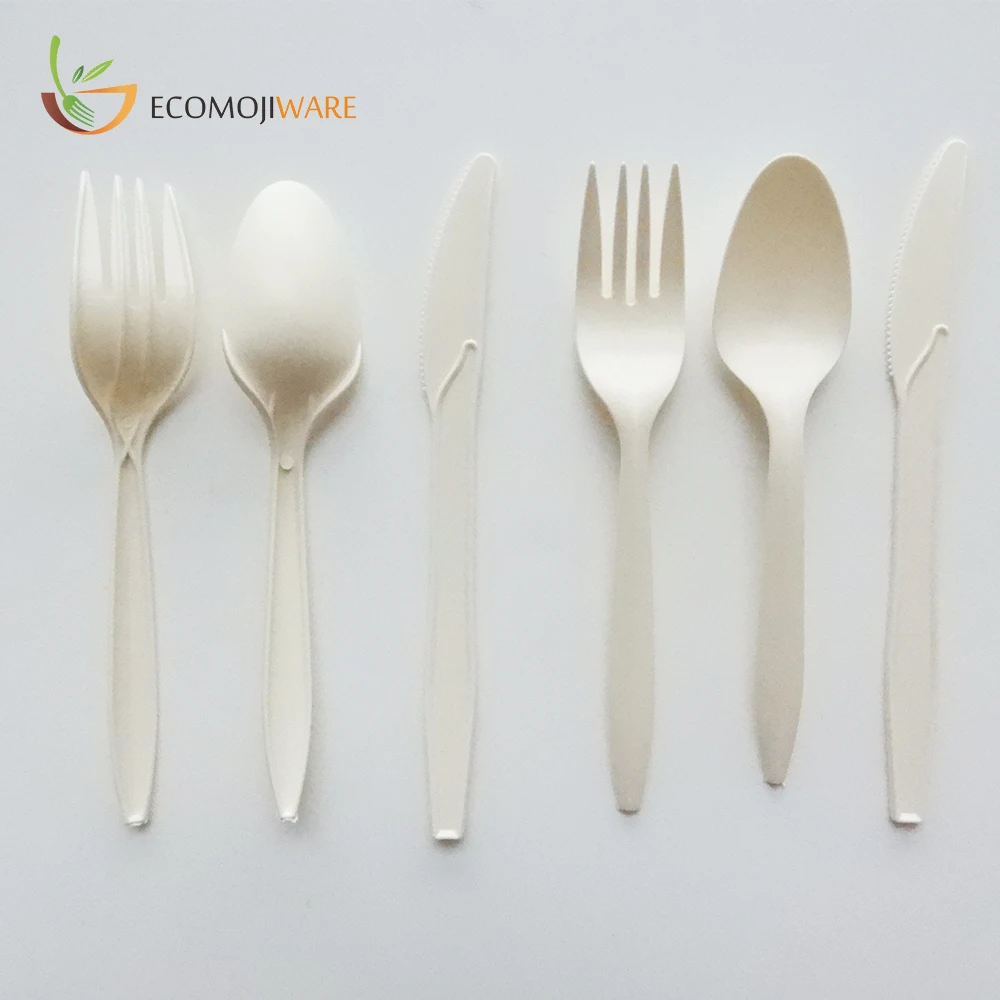 Starch-based plastic cutlery/pp disposable soup spoon,knife,fork