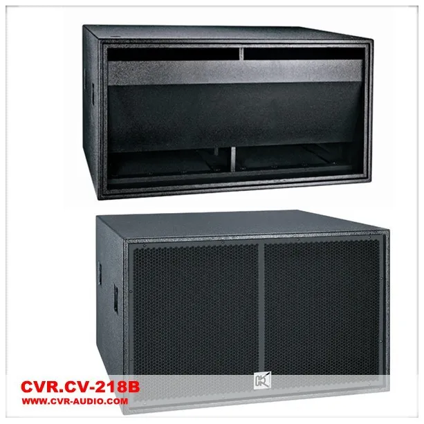 CVR Latest Dual 18-inch Subwoofer Bass Bin+concert Speakers\China Sound Speaker Empty