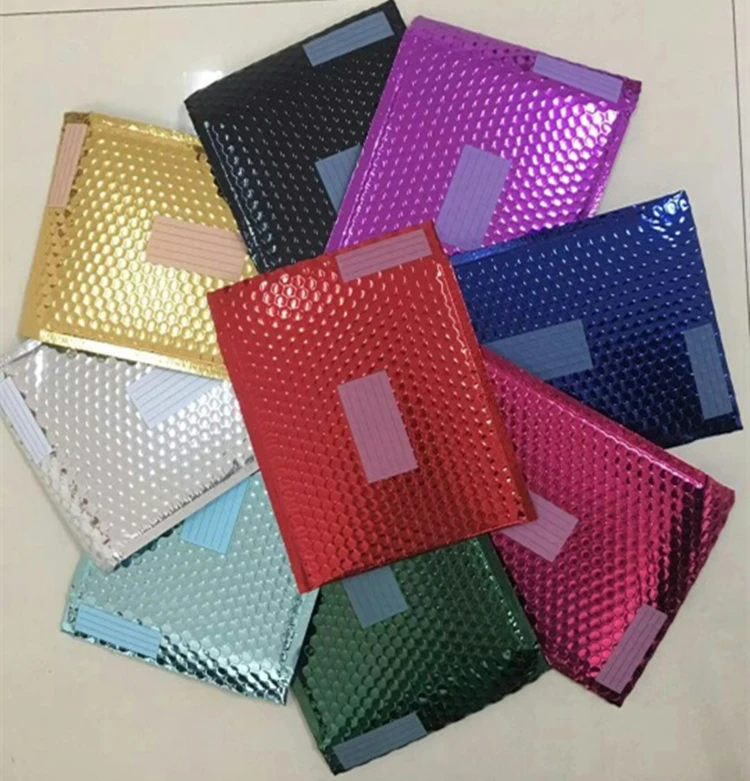 
Colorful Fashion Customized Logo Makeup Mailing Packaging Air Bubble Shipping Envelope Mailer Bag 