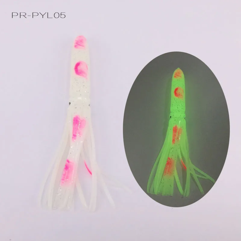 Luminous Octopus PR-PLY05 Soft Plastic Octopus Squid Skirt Fishing Lures