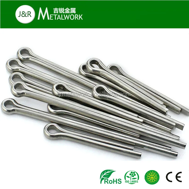 carbon steel DIn94 zinc plated split cotter pin 0.6 mm 0.8mm  1mm 1.2mm 1.6mm  2mm 2.5mm 3.2mm