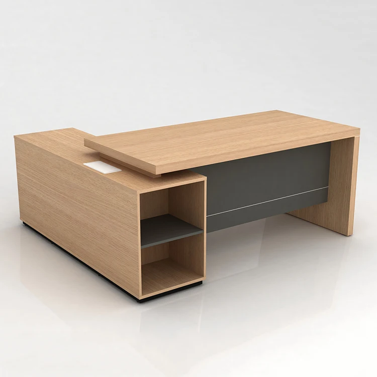 Роскошный директорский менеджер современный офисный стол из древесины mdf для офисной мебели