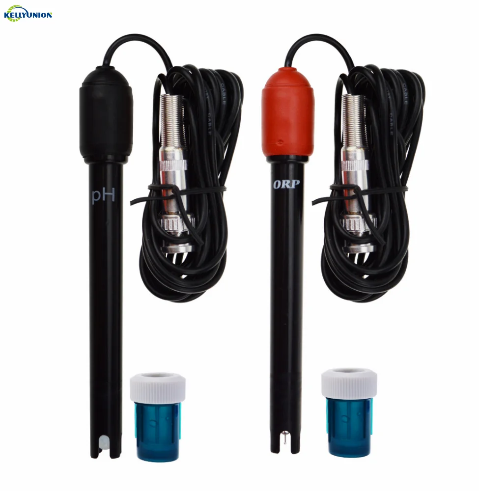 Digital pH ORP Redox 2 in 1 Controller Monitor w/ Output Power Relay Control, Electrode Probe BNC, Water Quality Meter Kit