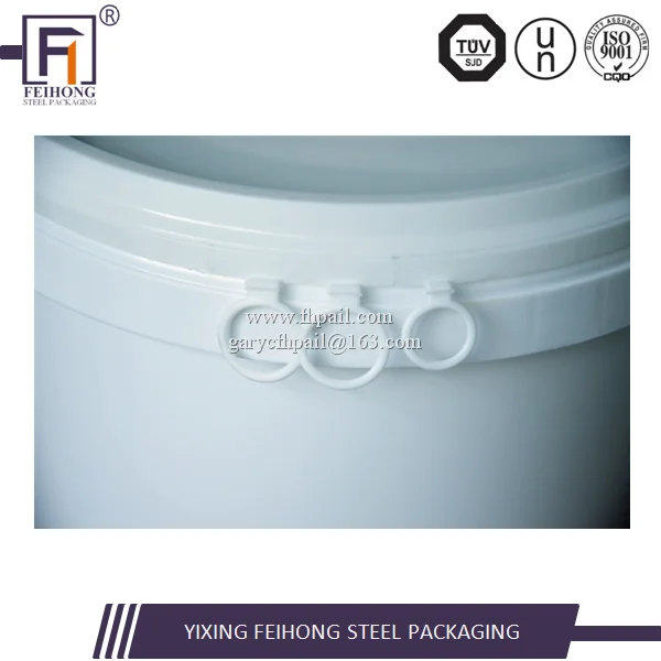 
custom logo printing 5 gallon oval plastic paint bucket sizes 
