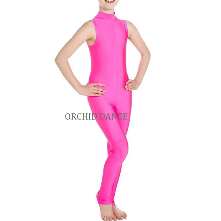 Hot Sale Cheap Kids Girls Gymnastics Dance Wear Sexy Lycra Stirrup Unitards