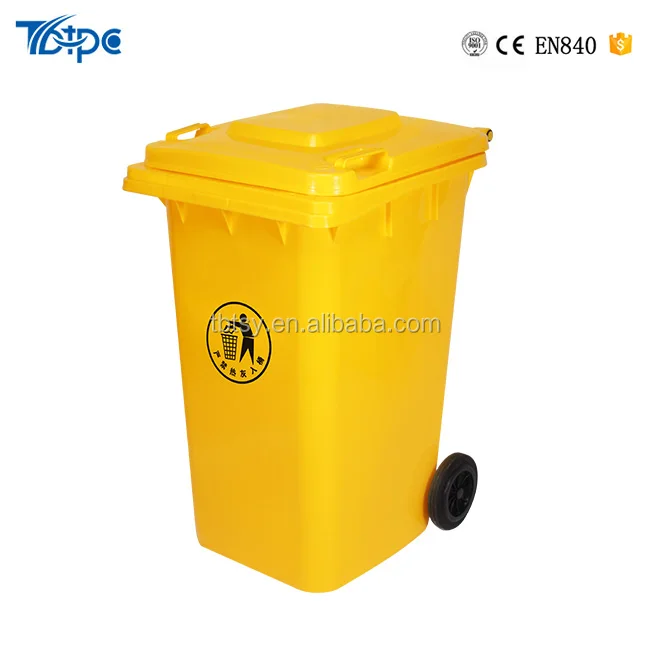 100L,120L,240L plastic container 2 wheelie household garbage bin for recycle