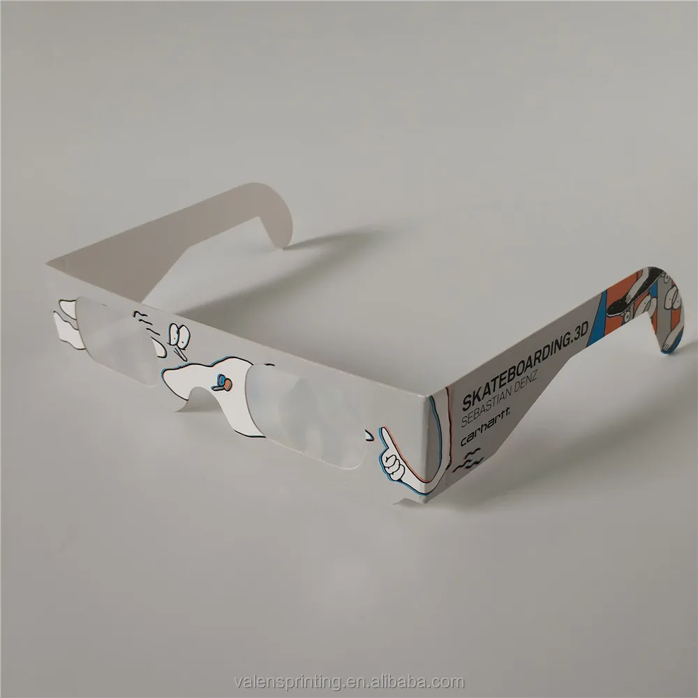 Customized Printed Paper 3D Firework Diffraction Glasses