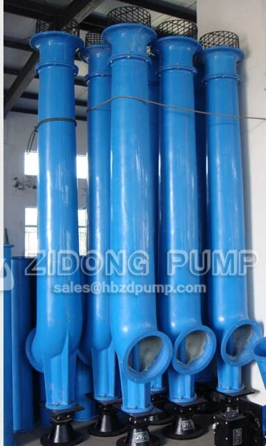 large capacity vertical propeller pump FRP glassfibre material axial flow pump for salty seawater