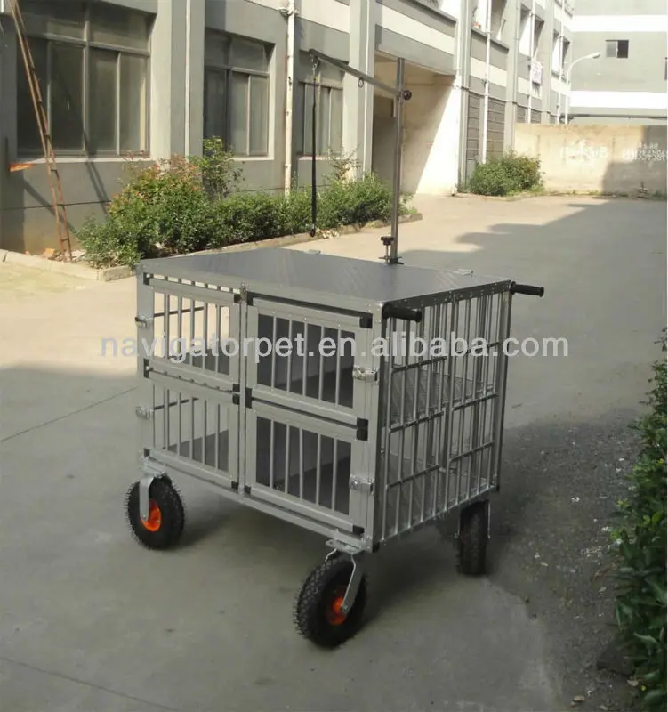 Aluminum Pet Trolley with extra  large wheels