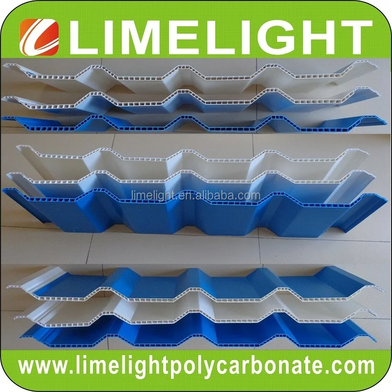 LIMELIGHT corrugated twinwall PVC roofing sheet