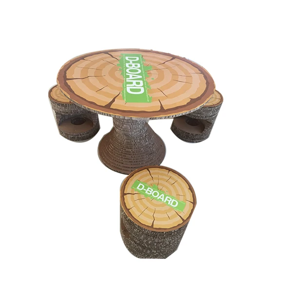 D-образная мебель, картонная мебель для витрины