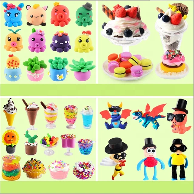 
Hot Selling 12 Colors a Box Kids Modeling DIY Super Light Clay Ultra-light Plasticine Air Dry Clay 