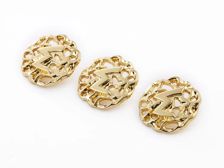 Wholesale Custom Designer Copper Zinc Alloy Metal Buttons For Suit And Fur Chef Coat Buttons