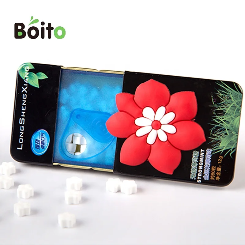 Promotions mini hand applique small slide tin with pressed mints strong fresh sugar free mint candy